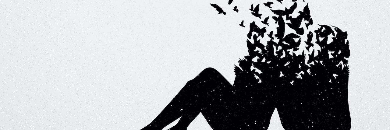 What I Wish I Had Known About Miscarriage Silhouette of couple fading into flying birds.