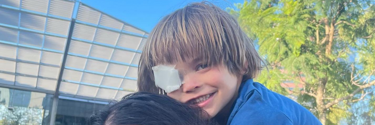 Celebrating Our Supportive Community on Rare Disease Day Lisa's husband and son.