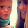 Kristin with her son Abel who has Down syndrome.