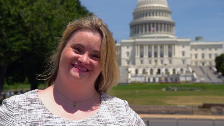 Kayla McKeon at the US Capitol.