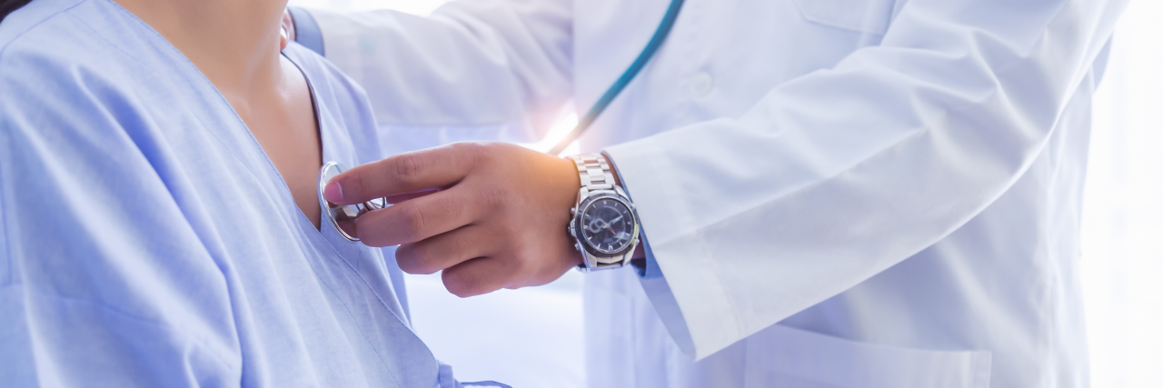 Having Support at Medical Appointments Is Your Right Under the ADA Doctor using stethoscope, checking heart