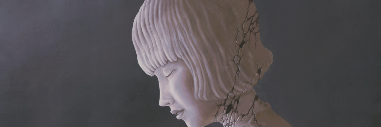 Grappling With Questions and Repressed Memories From Abuse Sculpture of young woman