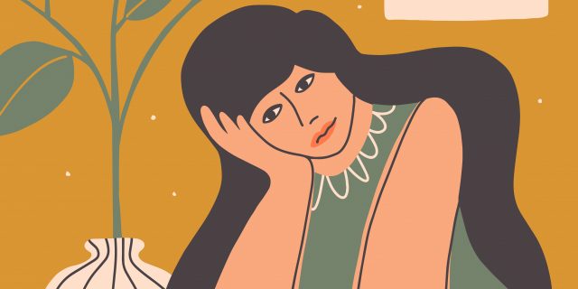 Do You Know How Much Energy NOT Doing Something Can Take? Tired woman sitting at table resting head on hand.