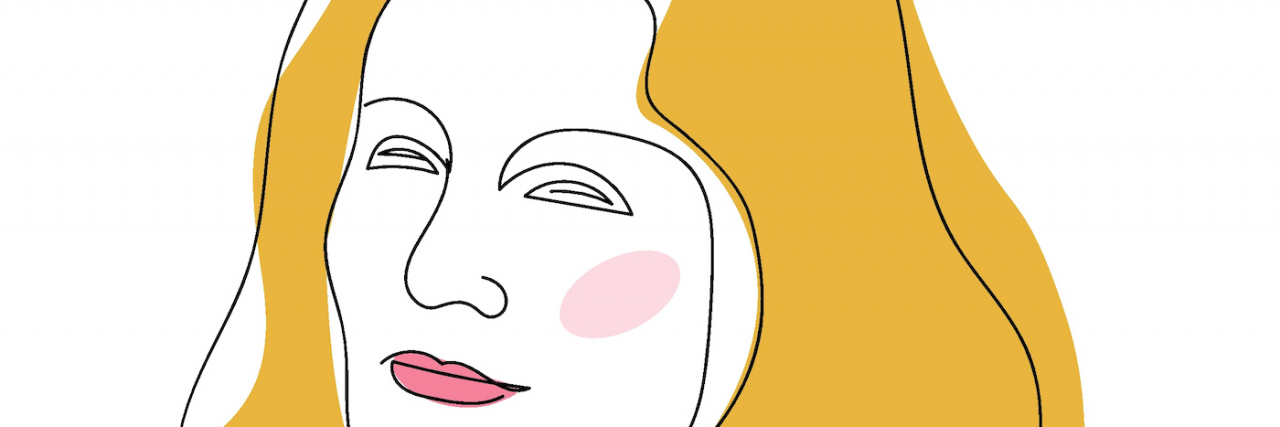 Feeling Left Behind With Chronic Illness Simple, abstract drawing of woman's face with long, light hair