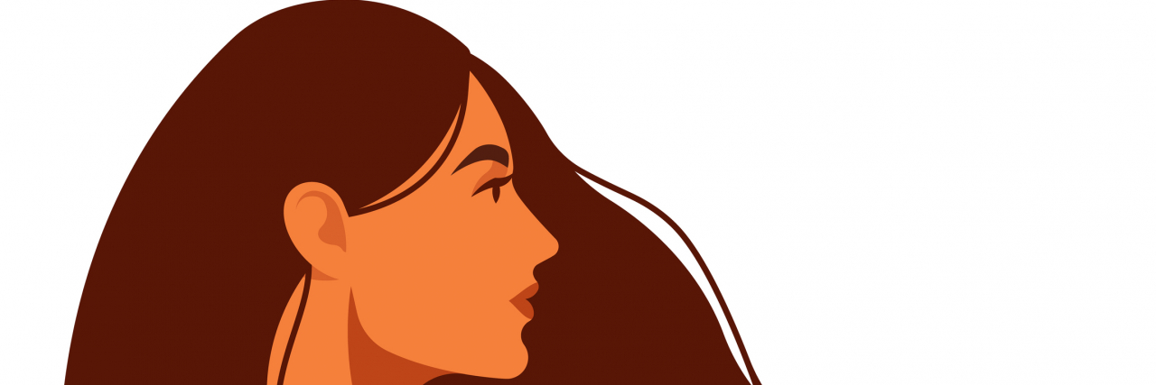 My Journey With ADHD and Borderline Personality Disorder Illustration of woman with long brown hair