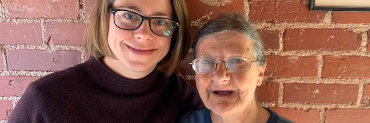 photo of the contributor and her elderly mother