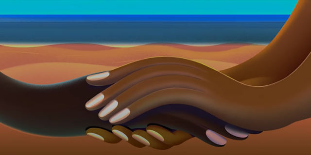 Principles of Pleasure - two brown-skinned hands.