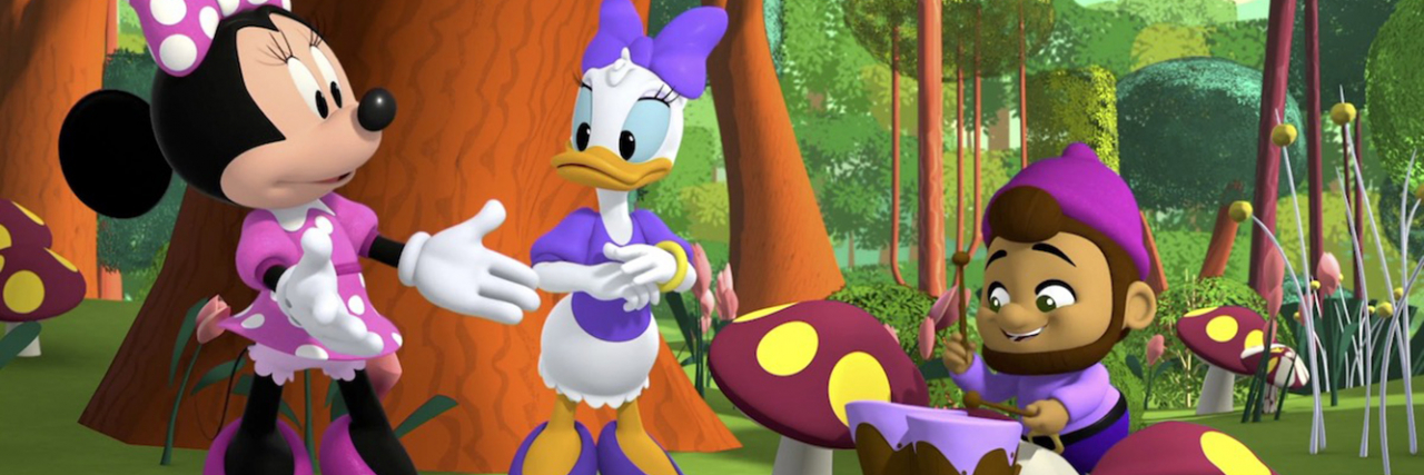 'Mickey Mouse Funhouse' Furthers Inclusion With New Deaf Character Minnie Mouse, Daisy Duck and Fin in a scene from Mickey Mouse Funhouse