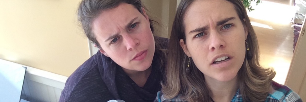 How Roe v. Wade Ruling Impacts a Sexual Abuse Survivor With Anorexia The author and her friend, looking shocked