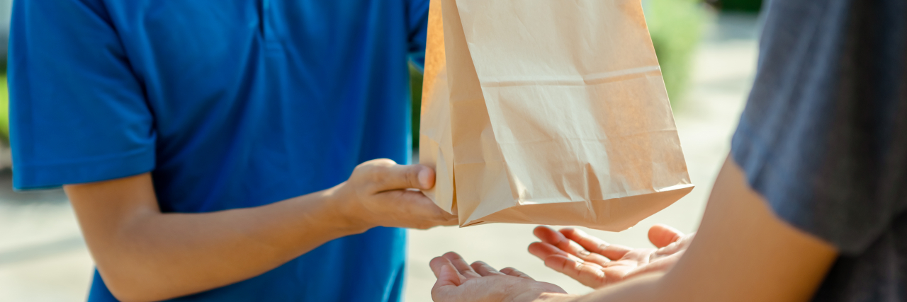 Delivery Driver Told Me He ‘Wasn’t That Worried’ About My COVID-19 Delivery of food to someone at home.