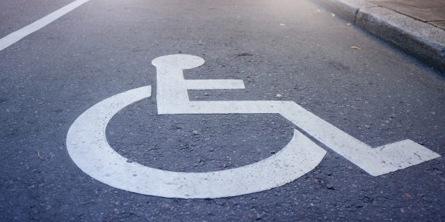 Disability parking space