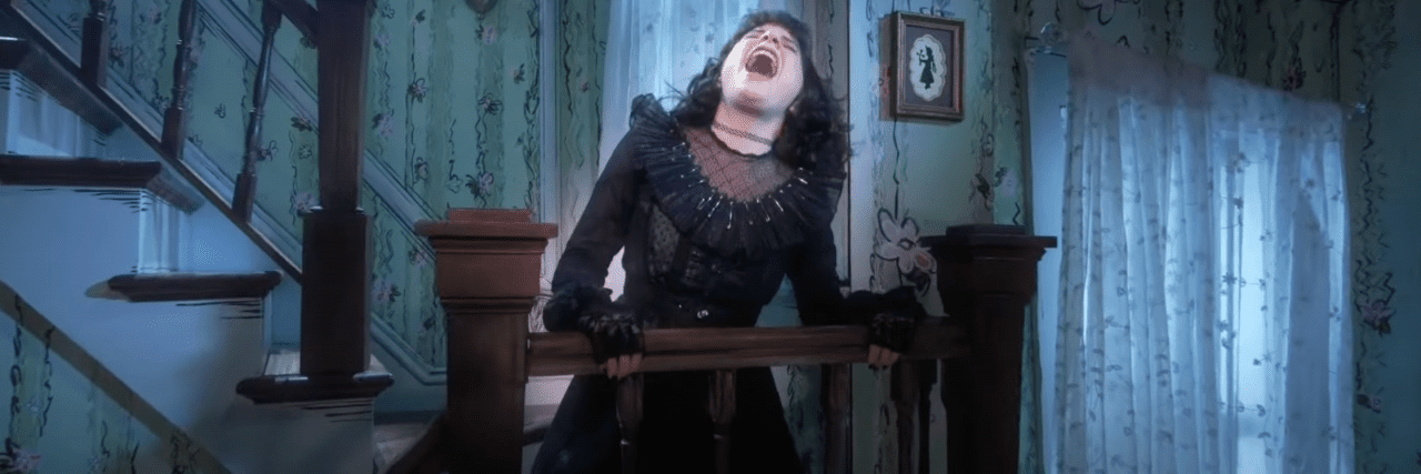 'Beetlejuice: The Musical' Perfectly Portrays Grief and Suicidality Lydia Deetz in "Beetlejuice The Musical" belting in the stairway of her house