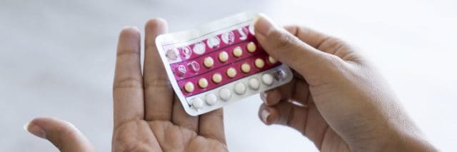 Package of birth control pills