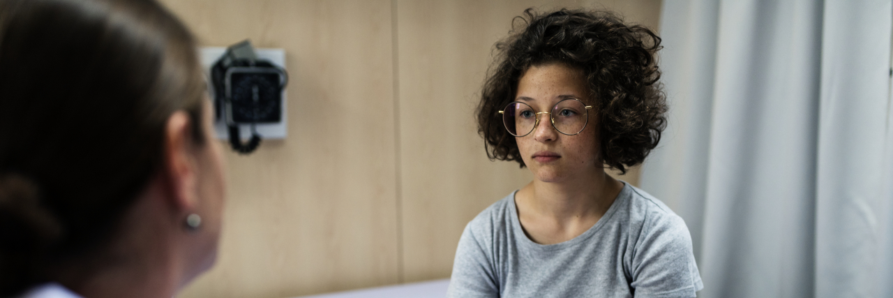 Suffer the Little Children: An Abortion Provider's Story Doctor talking to teen.