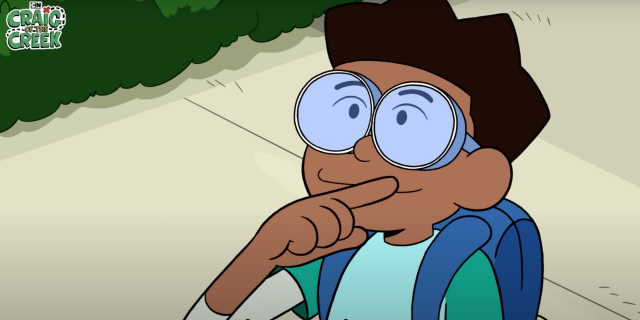 Frankie from "Craig of the Creek" signing in Black American Sign Language "Always and never"