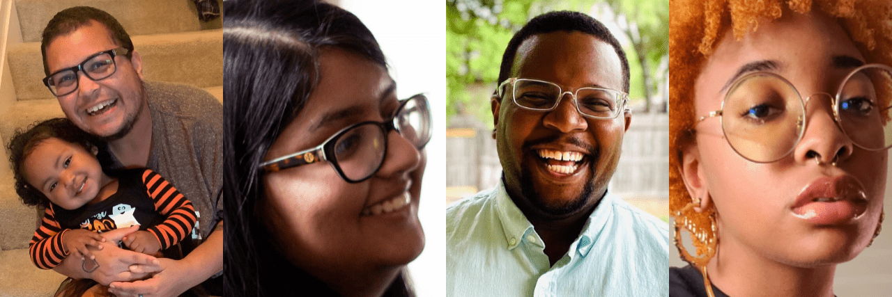 Mental Health: BIPOC Mighty Writers You Should Read Collage of 4 BIPOC Mighty writers' headshots