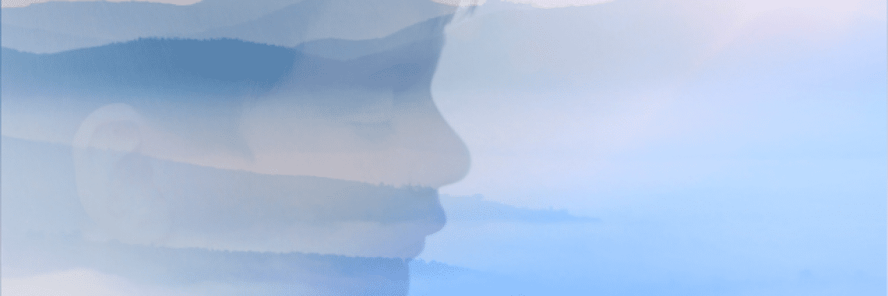 Experience With Sleep Paralysis and Derealization as a Kid With Trauma A double exposure of a boy with eyes closed over a dreamy landscape