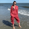 Nicole standing in the ocean