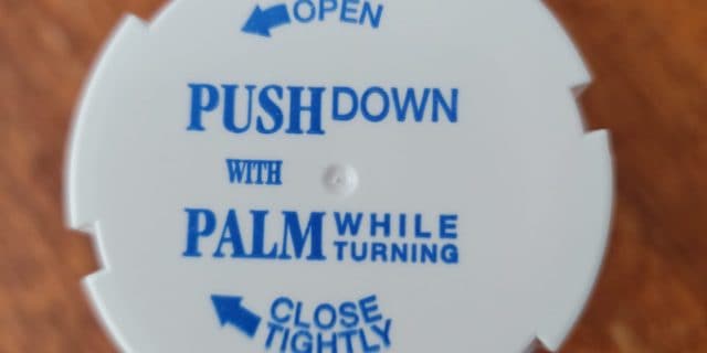 Are You Caught in the Middle Between Your Doctor and Your Pharmacy? Pill bottle lid