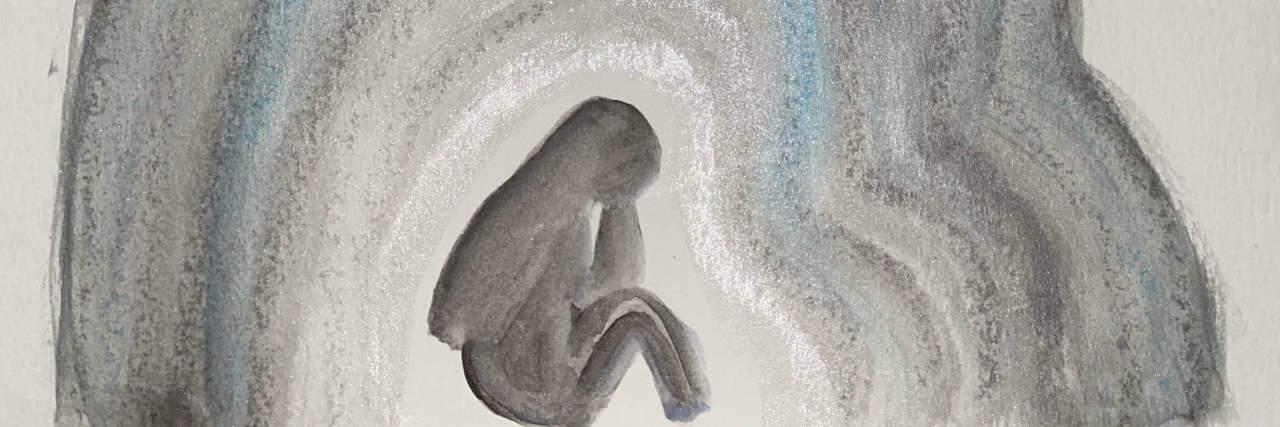 Loneliness: The Unspoken Side Effect of Chronic Illness Drawing of a sad woman