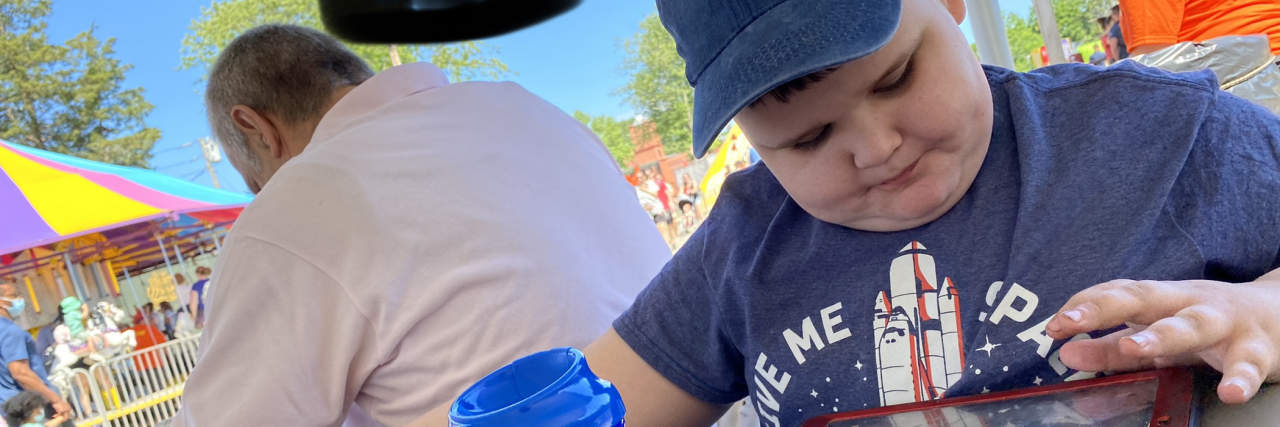 What This Man Can Teach Us About Accepting Autism and Disabilities Fletcher with his new friend