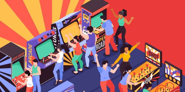 'Spoon Theory' Doesn't Quite Work for You? Try the 'Arcade Theory.' Drawing of a game arcade