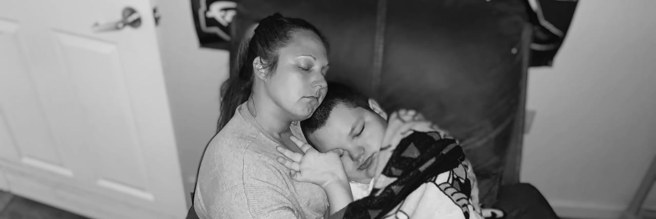 What I Didn't Know Before My Son With Spinal Muscular Atrophy Had Spinal Surgery Holding Jacob in my lap