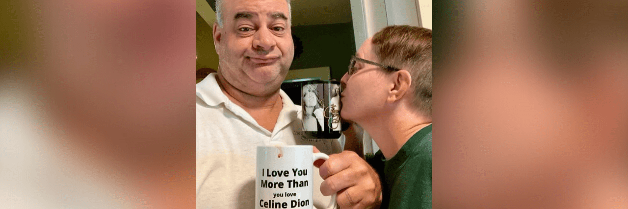 How Isolating With COVID Helped Me Acknowledge My Codependency Contributor with her husband, holding coffee mugs