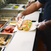 Subway sandwich buffet