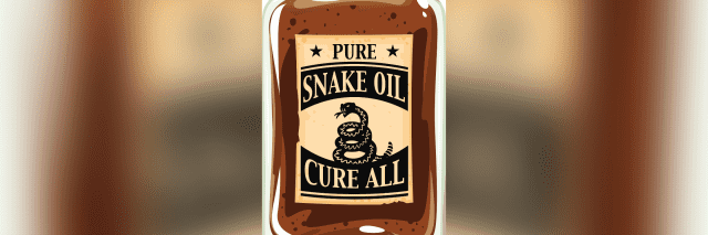 Bottle of snake oil