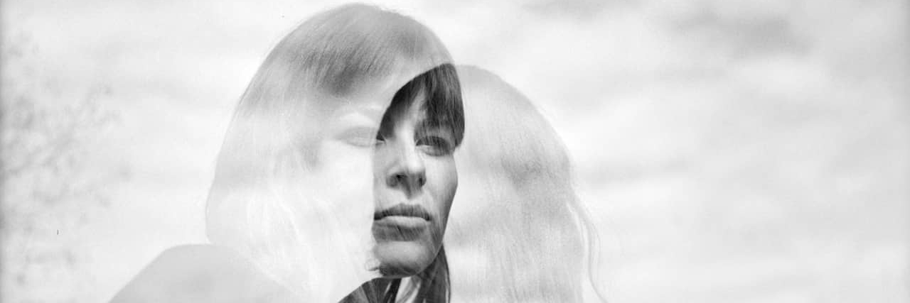 How I Cope With the Hardest Things About Living With Fibromyalgia Black and white image/double exposure of woman