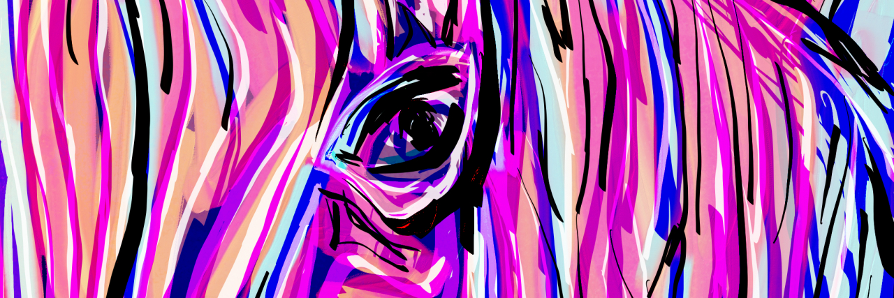 A Plea From the Rare Disease Community Multicolored zebra representing rare disease patients in a digital art format