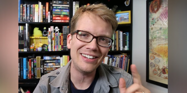 Photo of Hank Green in his office