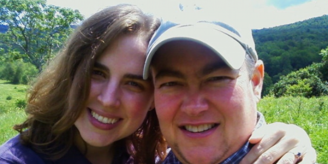 When You Share the Same Rare Disease as Celine Dion  Contributor and her husband smiling with her arms around him