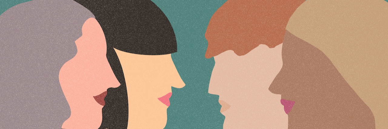 Surgery by Choice: Stories From 4 Disabled Women Illustration of group of four diverse women's profiles