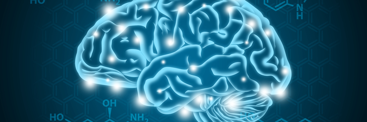 Boosting the Brain: How to Increase Dopamine for ADHD Management Human brain illustration with areas lit up and hormone biochemical (serotonin, dopamine, and norepinephrine) background