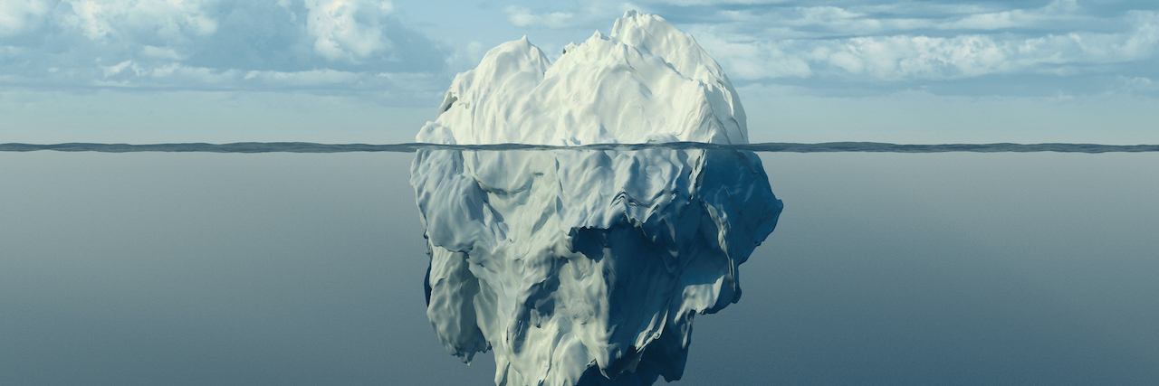 The ADHD Iceberg: Navigating Hidden Struggles and Strengths Iceberg above and below water
