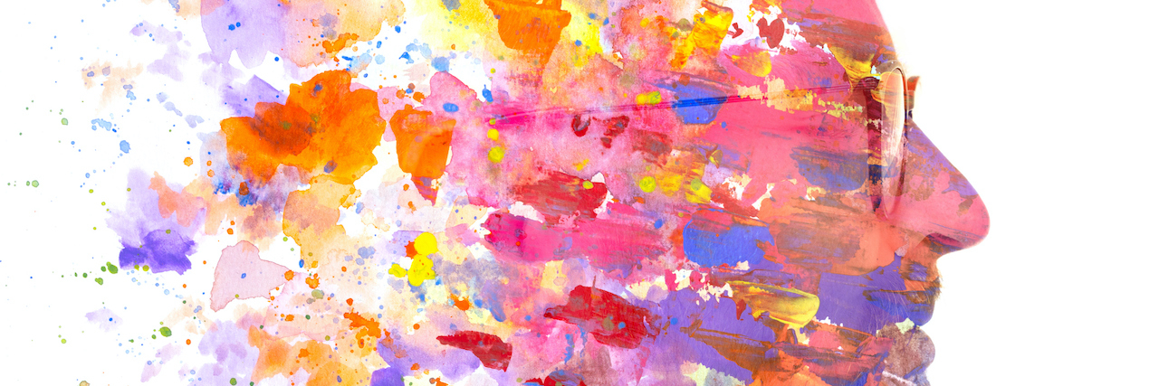 Is ADHD Neurodivergent? Understanding ADHD and Neurodiversity Portrait of man combined with colorful paint strokes. Paintography