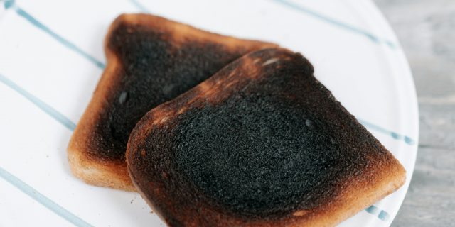burnt toast