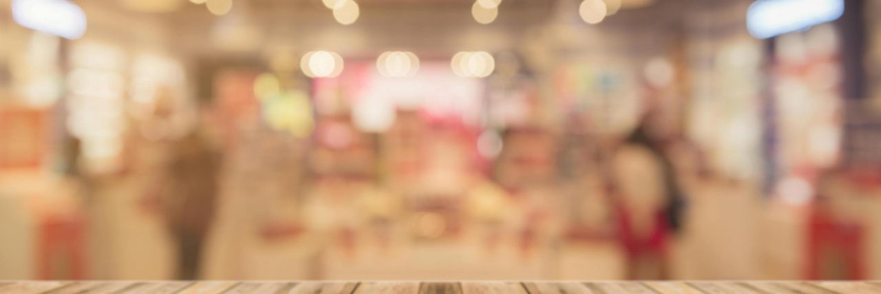 Unusual or Rare Migraine Aura Symptoms blurry image of an outdoor bar