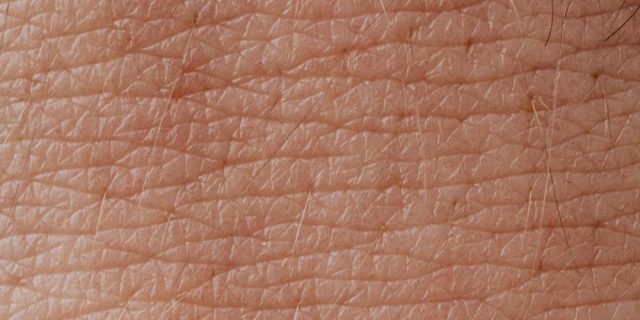 close up of skin