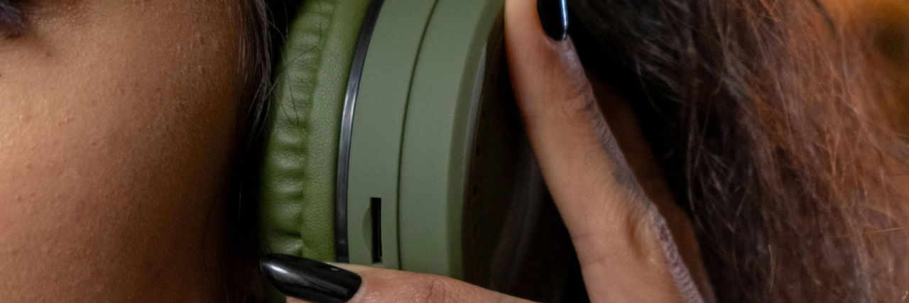 person with headphones