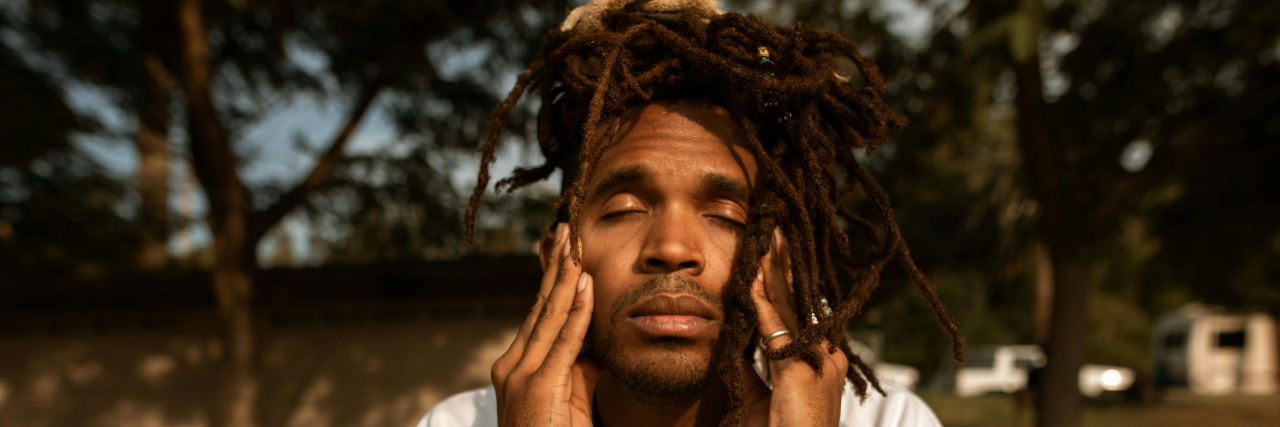 person looking stressed