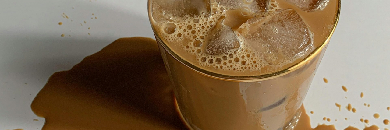 'Awkward' Multiple Sclerosis Symptoms spilled coffee