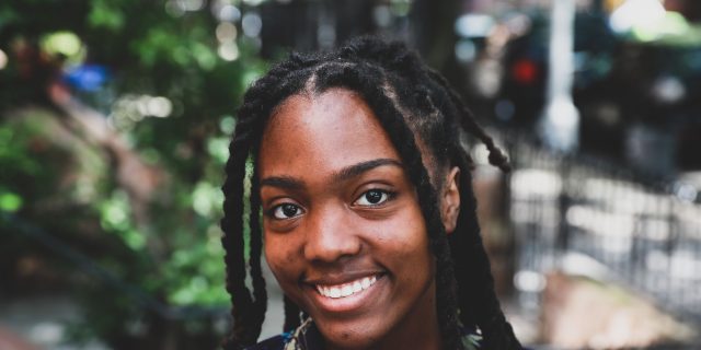 smiling person