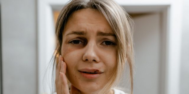 Person with molar pain